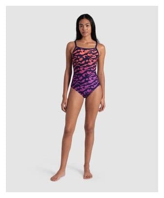 Arena Surfs Up Swimsuit Lightdro Pink / Blue