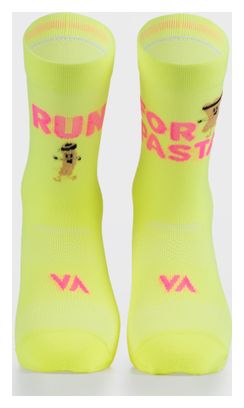 Chaussettes Vertical Mountain Run For Pasta Jaune Fluo