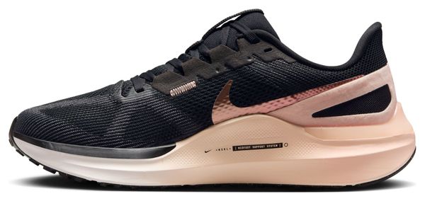 Nike Structure 25 Schwarz Beige Damen Laufschuhe