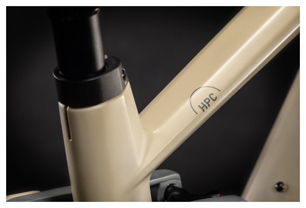 Cube Stereo Hybrid 140 HPC SL 625 Electric Full Suspension MTB Shimano XT 12S 625 Wh 29'' Beige Grey Orange 2021
