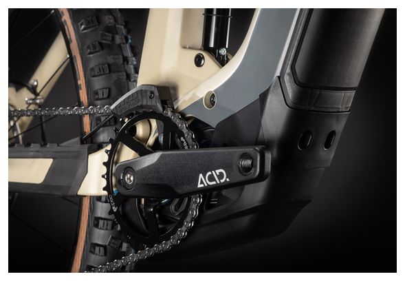 Cube Stereo Hybrid 140 HPC SL 625 Electric Full Suspension MTB Shimano XT 12S 625 Wh 29'' Beige Grey Orange 2021