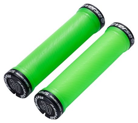 Paire de Grips Reverse Spin Vert / Noir