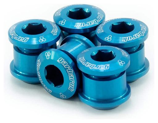 Satz mit 5 Garbaruk-Plattenschrauben M8 x 0,75 Blau