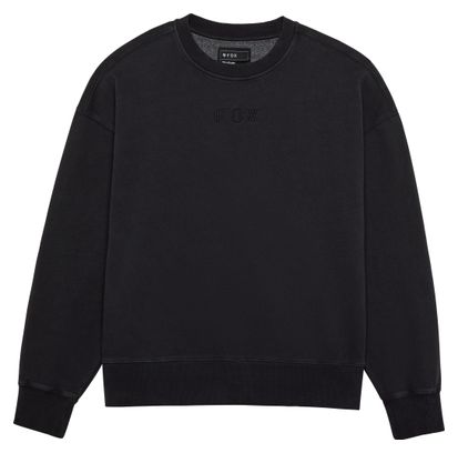 Felpa Fox Wordmark Oversized Crew Nero