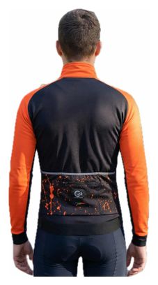 Veste Hiver Imperméable PIRINEUS Splash Noir/Orange