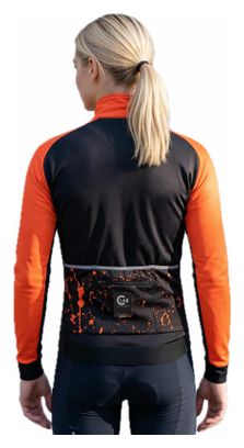 Veste Hiver Imperméable PIRINEUS Splash Noir/Orange
