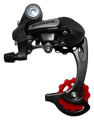 Derailleur vtt arriere p2r saiguan 6-7v. grande chape a visser (compatible Shimano)