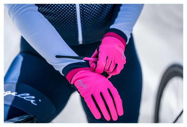 Gants Velo Long De Hiver Rogelli Laval - Femme - Rose