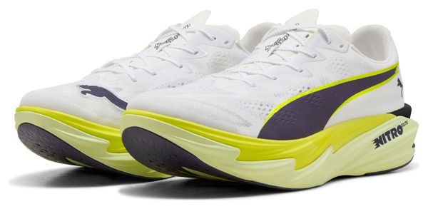 Scarpe da corsa Puma Deviate Nitro Elite 4 Bianco/Giallo Uomo
