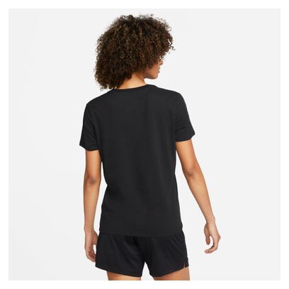 Camiseta de manga corta Nike Dri-Fit Swoosh para mujer Negro