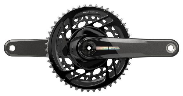 Guarnitura Sram Force D2 DUB 46-33 Denti 2x12V Nero (Senza Caso)