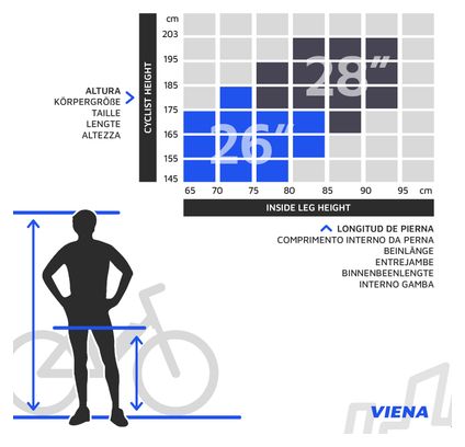 Urbanbiker Viena | Trekking VAE | 200KM Autonomie | Jaune | 28"