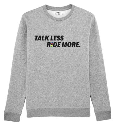 Unisex Çois 'Talk Less Ride More' Grey Sweatshirt