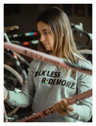 Çois Unisex 'Talk Less Ride More' Grijs Sweatshirt