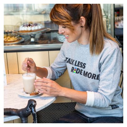 Çois Unisex 'Talk Less Ride More' Grijs Sweatshirt