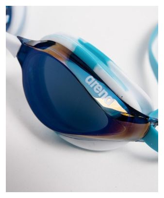 Arena Python Mirror zwembril met spiegelglazen, blauw/wit