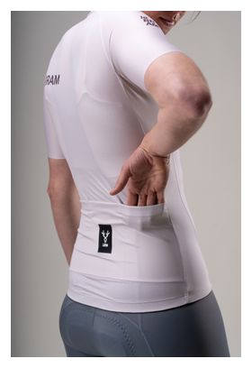 Camiseta de manga corta para mujer LeBram Training, color beige