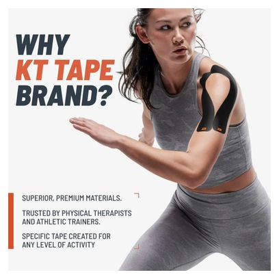 Kinesiologie-Tapes KT Tape Starter Pack Schwarz (x10)