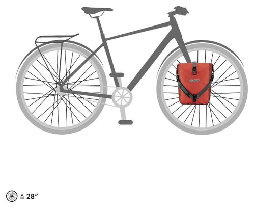 Par de bolsas para bicicleta Ortlieb Sport-Roller Plus 25L Salsa Dark Chili Red