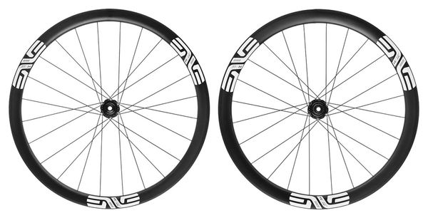 Set di ruote Enve SES 3.4 700 mm | 12x100 - 12x142 mm | Blocco centrale | Decalcomania bianca