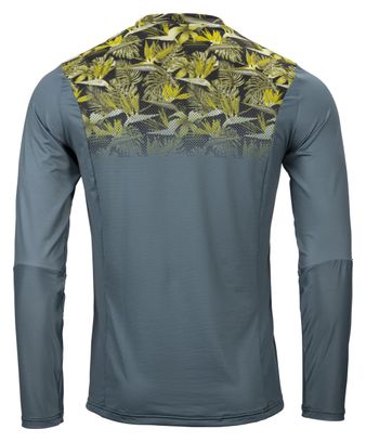 Maillot Manches Longues Kenny Charger Floral Gris