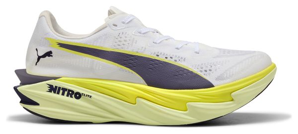Zapatillas de running Puma Deviate Nitro Elite 4 Blanco/Amarillo Mujer