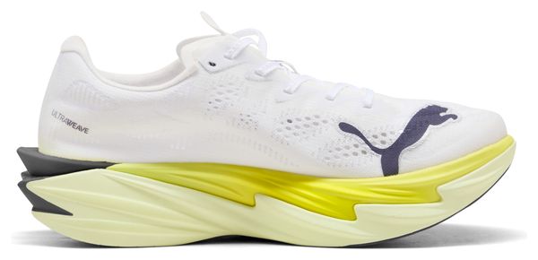 Zapatillas de running Puma Deviate Nitro Elite 4 Blanco/Amarillo Mujer