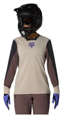 Maglia a maniche lunghe Fox Defend Park beige da donna