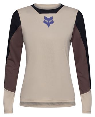 Maglia a maniche lunghe Fox Defend Park beige da donna