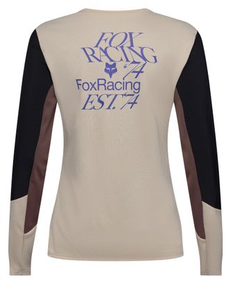 Maglia a maniche lunghe Fox Defend Park beige da donna