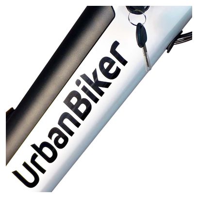 Urbanbiker Sidney | VAE de ville | 100KM Autonomie | Blanc | 26"