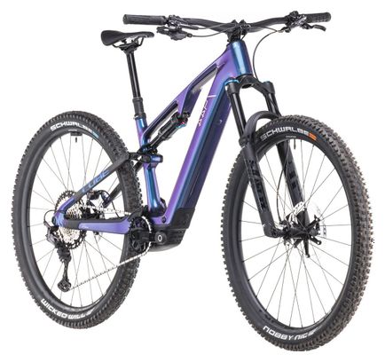 Cube AMS Hybrid One44 C:68X SLX 400X MTB elettrica a sospensione completa Shimano XT 12S 400 Wh 29'' Deepcobalt Blue Purple 2024