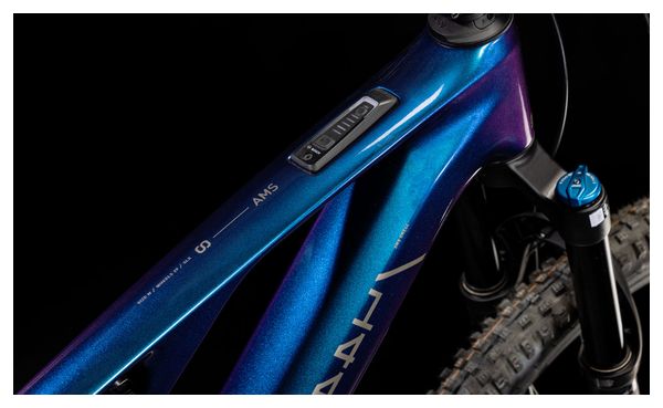 Cube AMS Hybrid One44 C:68X SLX 400X Electric Full Suspension MTB Shimano XT 12S 400 Wh 29'' Deepcobalt Blue Purple 2025