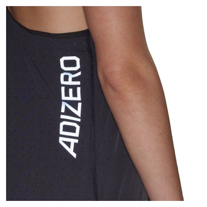 Camiseta de Tirantes adidas Adizero Mujer Negra