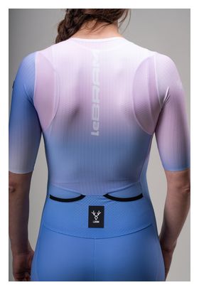 Traje triatlón para mujer LeBram Race para largas distancias, azul
