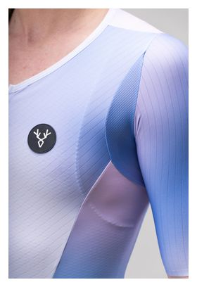 Traje triatlón para mujer LeBram Race para largas distancias, azul