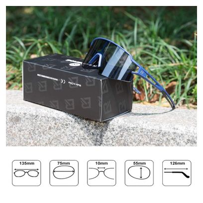 Cycling glasses photochromic UV400 blue ROCKBROS
