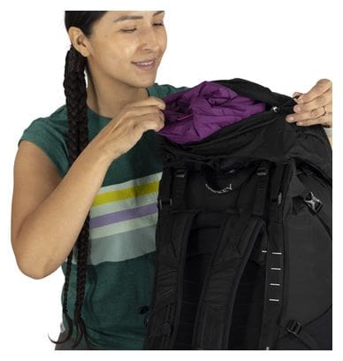 Osprey Tempest 44L Damen-Wanderrucksack Schwarz/Grau