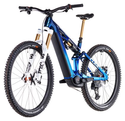 VTT Électrique Tout-Suspendu Cube Stereo Hybrid One77 HPC AT 800 Sram X0 Eagle AXS 12V 800 Wh 29''/27.5'' Bleu Actionteam 2025