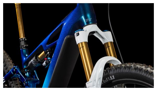 VTT Électrique Tout-Suspendu Cube Stereo Hybrid One77 HPC AT 800 Sram X0 Eagle AXS 12V 800 Wh 29''/27.5'' Bleu Actionteam 2025