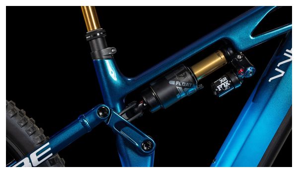 VTT Électrique Tout-Suspendu Cube Stereo Hybrid One77 HPC AT 800 Sram X0 Eagle AXS 12V 800 Wh 29''/27.5'' Bleu Actionteam 2025