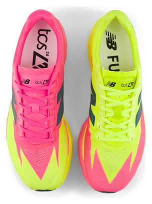 Zapatillas de running New Balance FuelCell SuperComp Elite v5 TCS London Marathon Rosa/Amarillo Mujer