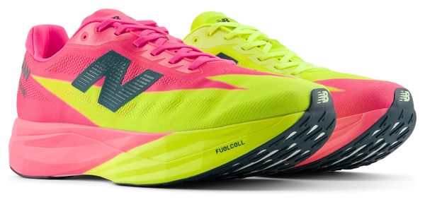 Zapatillas de running New Balance FuelCell SuperComp Elite v5 TCS London Marathon Rosa/Amarillo Mujer