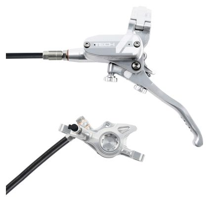 Hope Tech4 X2 Disc Break - Left Silver Standard Hose