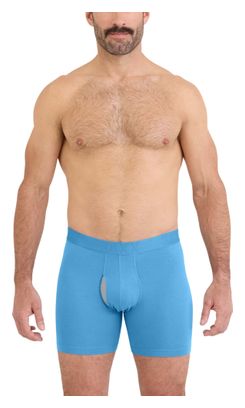 Boxer Saxx DropTemp Cooling Cotton Brief Fly blu da uomo
