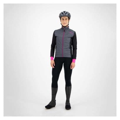 Veste Velo Hiver Rogelli Contenta - Femme - Gris/Noir/Rose