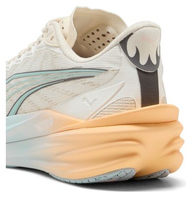 Chaussures Running Puma Deviate Nitro 4 Run Club Beige/Multicolore Femme