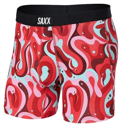 Boxer Saxx Vibe Calzoncillo Super Suave Rojo Multicolor