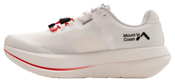 Mount To Coast C1 Pulse Laufschuhe für Damen, Weiß/Rot