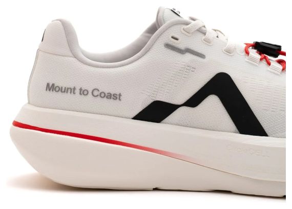 Mount To Coast C1 Pulse Laufschuhe für Damen, Weiß/Rot
